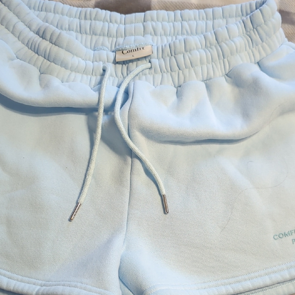 Comfier Women's Light Blue Athletic Shorts